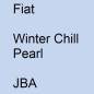 Preview: Fiat, Winter Chill Pearl, JBA.